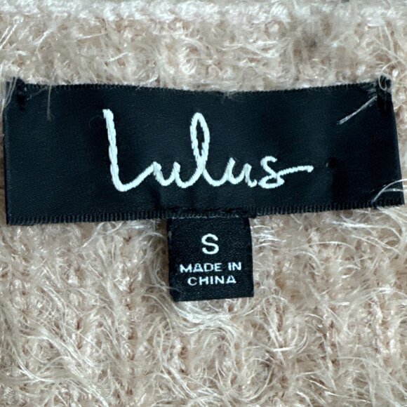 Lulus Pink Blush Eyelash Sweater Small 17x17.5 - Picture 4 of 7